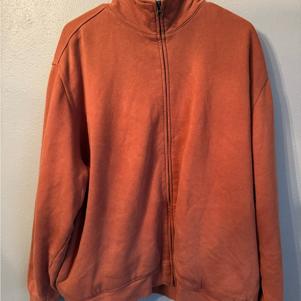 Orange L.L Bean Zip Up
